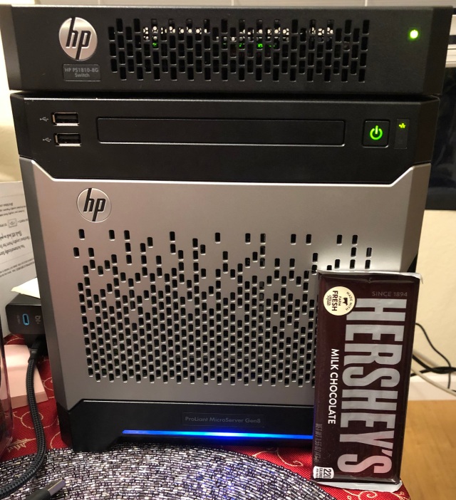 Warming up the HP Microserver Gen8 and PS1810-8G switch